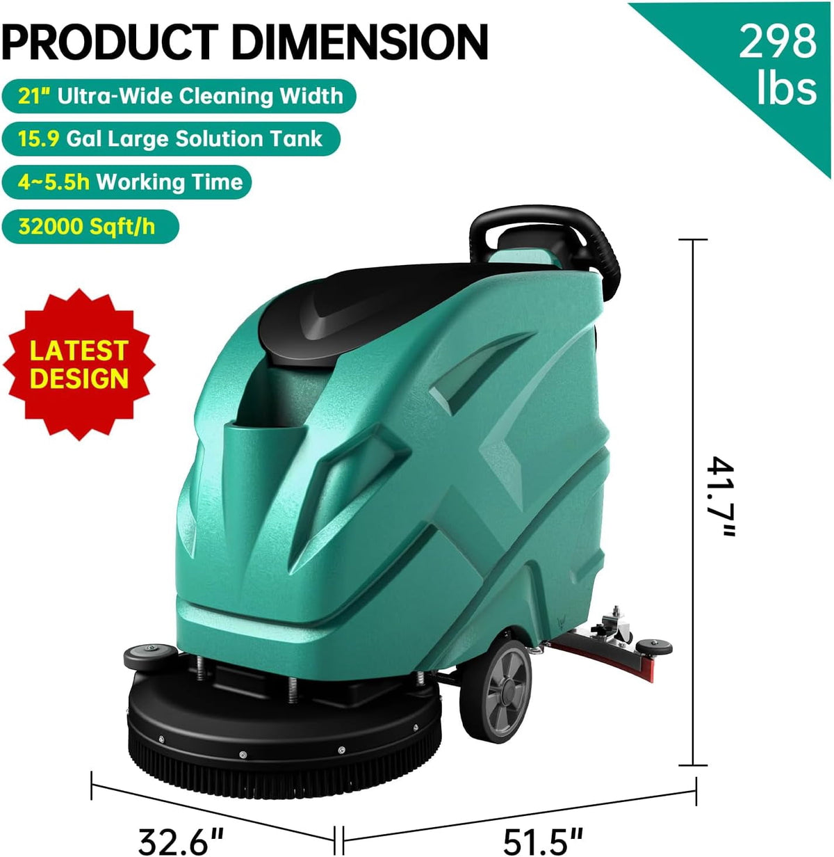 Reliancer Floor Scrubber Machine, Commercial & Industrial Floor Cleaning Machine