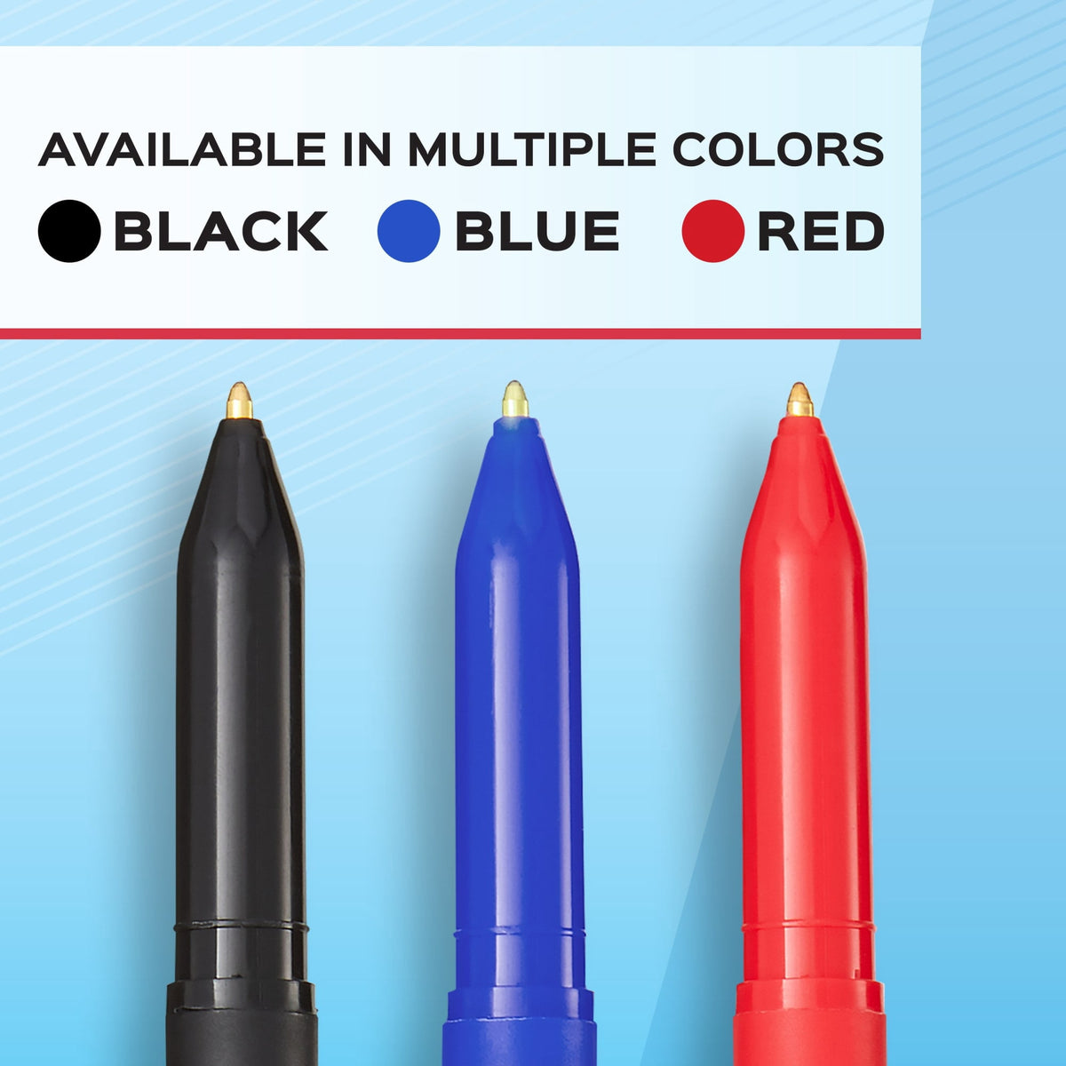 Paper Mate Ballpoint Pens, Write Bros. Blue Ink Pens, Medium Point (1.0mm), 60 Count
