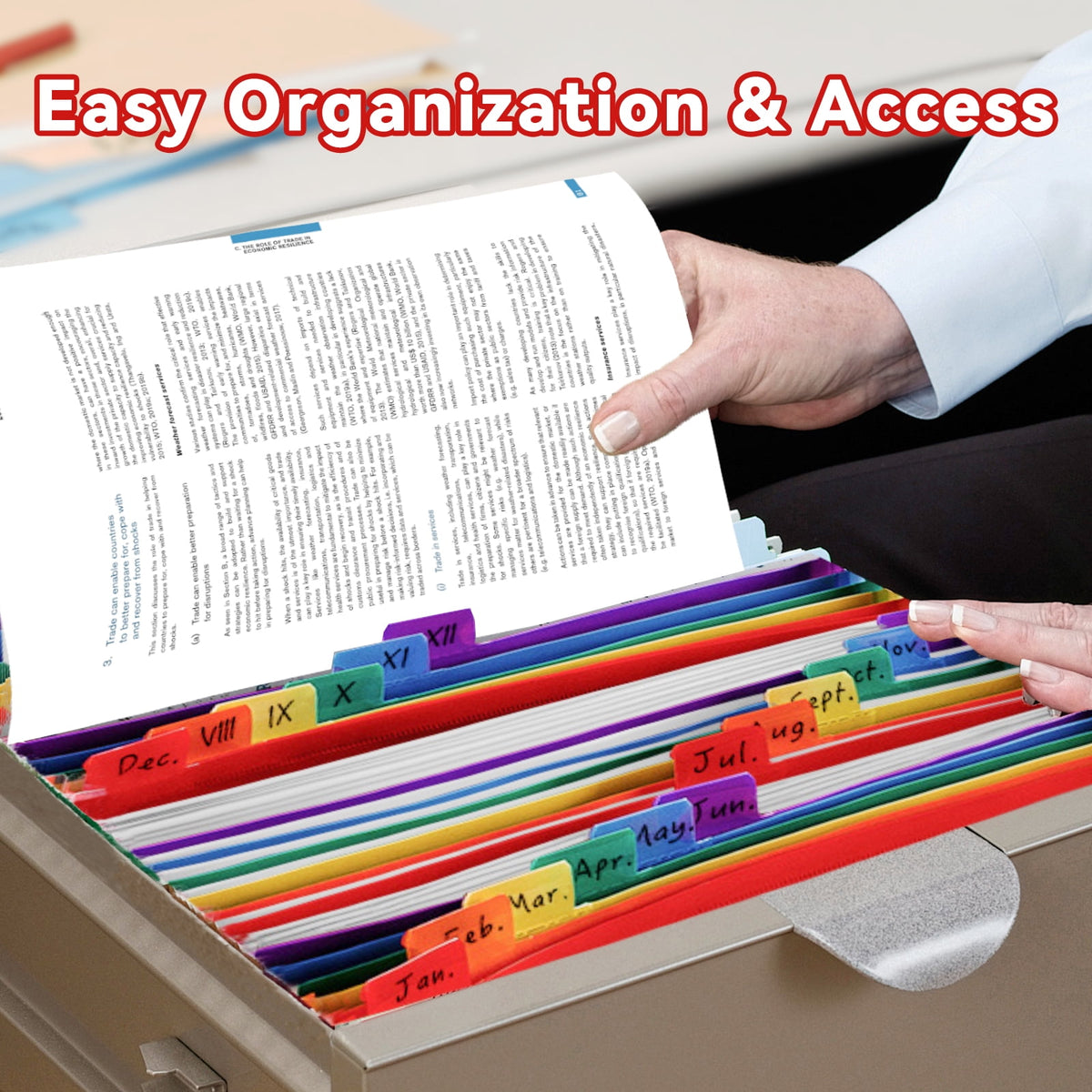 AGCAN 24 Pcs 3 Ring Binder Dividers with Tabs, Plastic File Dividers Binder Index Dividers with One Front Pocket and Tab, Multicolor, AGCAN Letter Size (9.8×11.2 Inch)