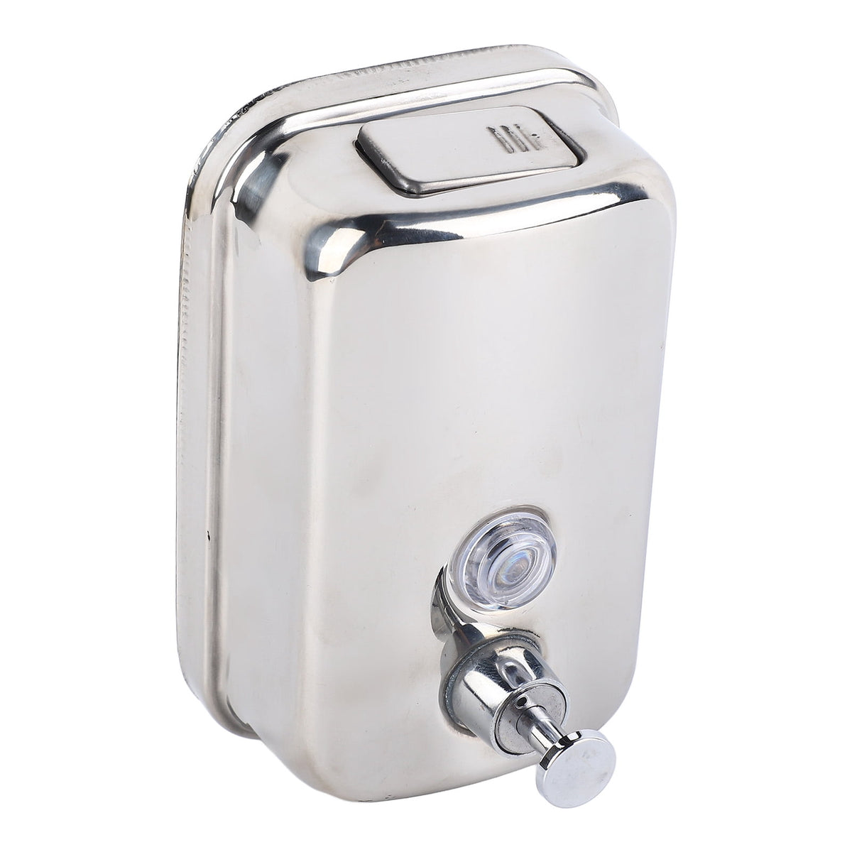 UsilkU Stainless Steel Wall Mounted Manual Soap Dispenser for Commercial & Hotel Restrooms, 16.9 oz / 500 ml