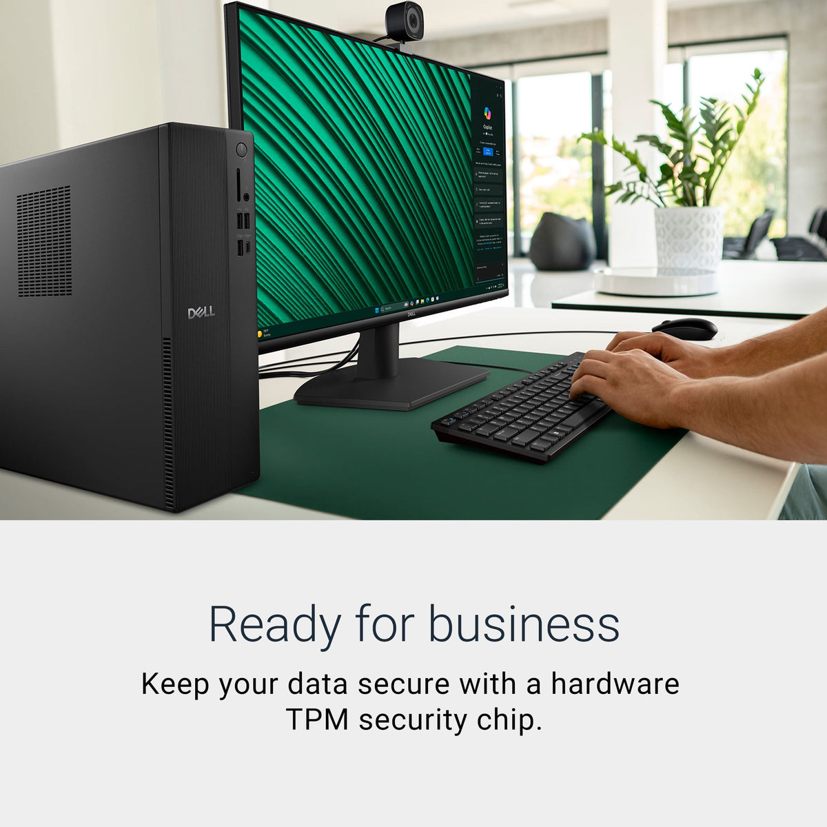 Dell Slim Desktop ECS1250 - Intel Core Ultra 7-265 Processor, Intel UHD Graphics, 16GB DDR5 5600MT/s Memory, 512GB M.2 SSD