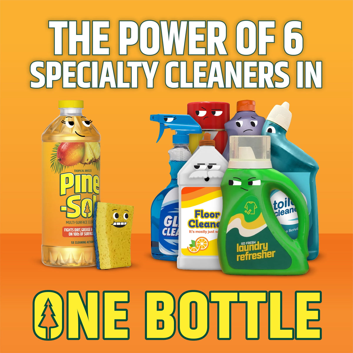Pine-Sol Multi-Surface Cleaner, Tropical Breeze, 48 Fluid Ounces