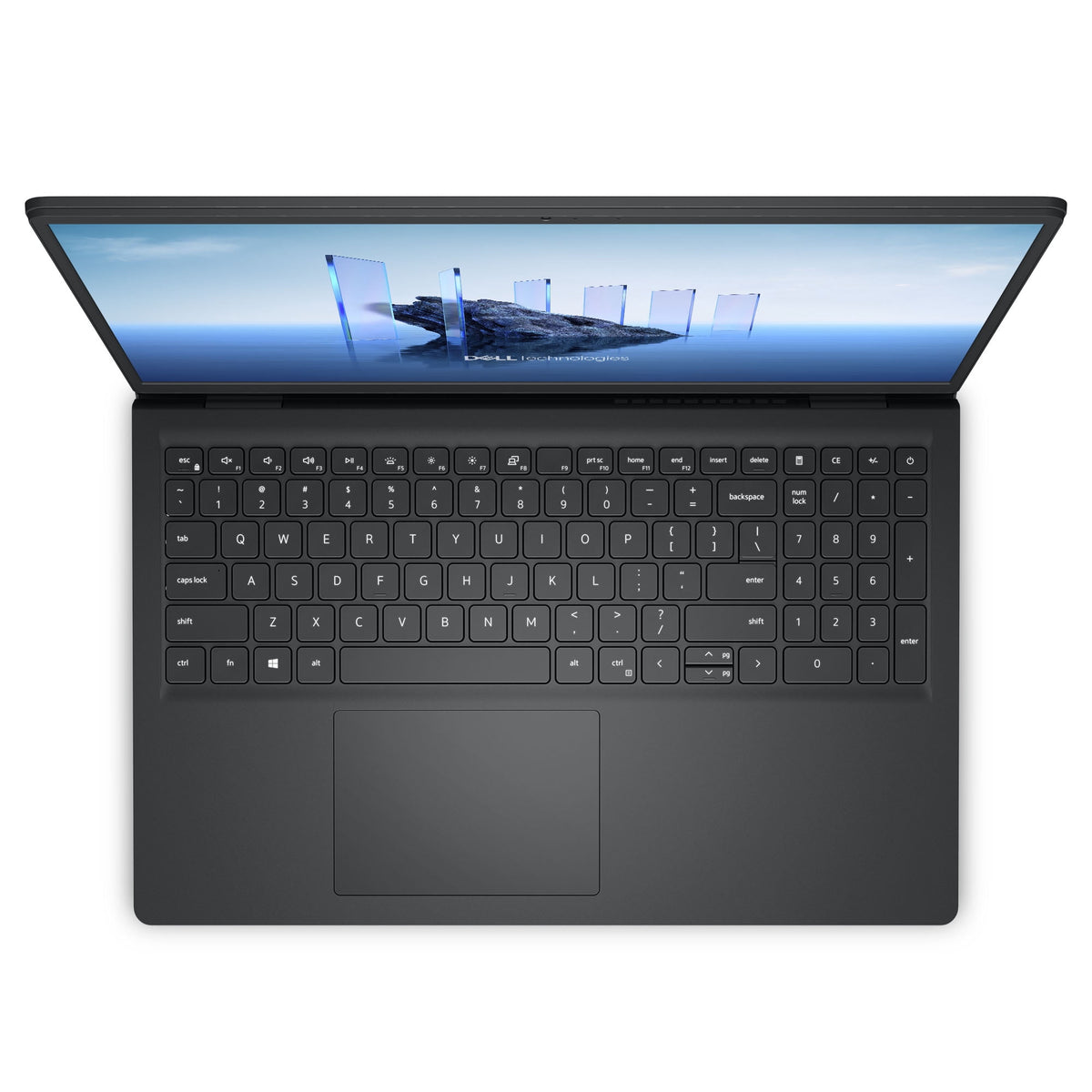 Dell DC15255 15.6-inch FHD Touchscreen Laptop, AMD Ryzen 5-130U, 8GB RAM, 512GB SSD, Carbon Black