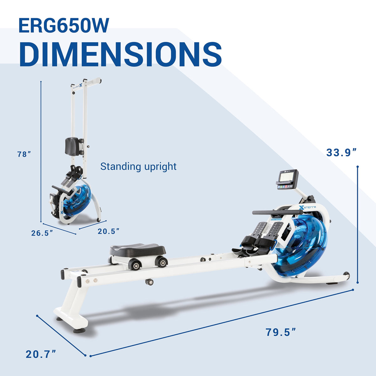 XTERRA Fitness ERG650W Water Rowing Machine