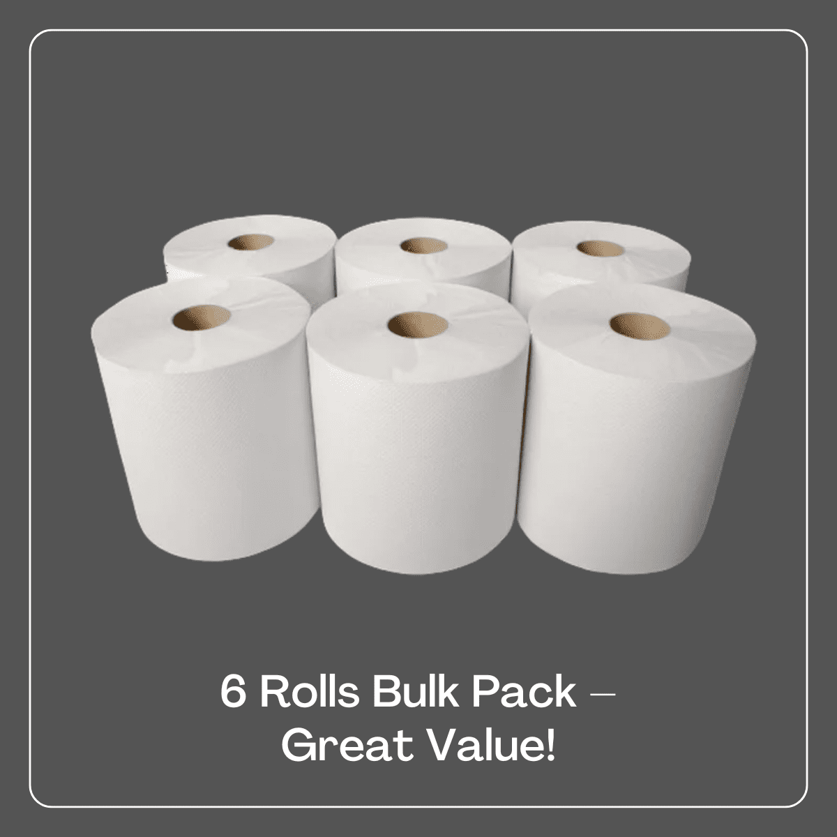 Karat Commercial Paper Towel Rolls, White, 1-Ply, 7.76 in x 750 ft, Case of 6
