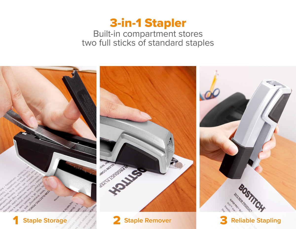 Bostitch Office Epic™ Desktop Stapler, Silver