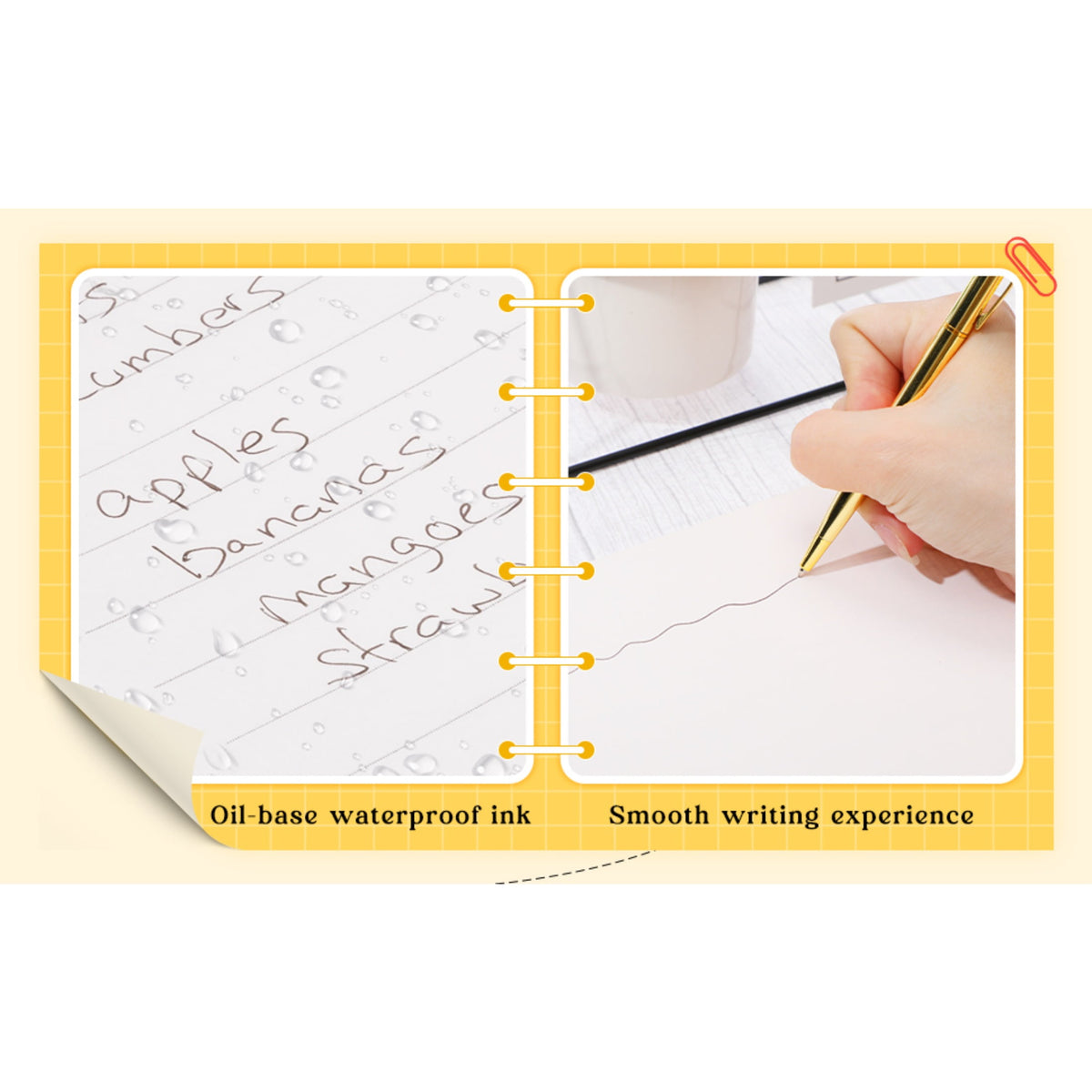 Qianfeng 25 Pack Bulk Gold Pens (2 Styles) Retractable Ballpoint Pens with Black Ink, 1.0mm Tip, Ideal for Wedding Favors and Office Business Use