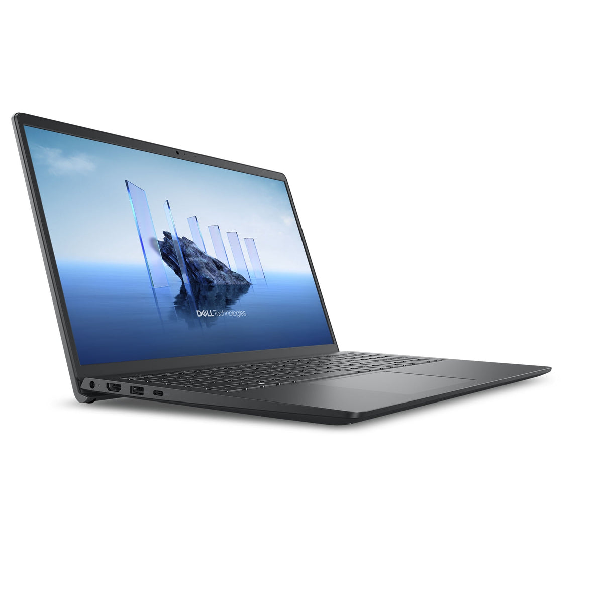 Dell DC15255 15.6-inch FHD Touchscreen Laptop, AMD Ryzen 5-130U, 8GB RAM, 512GB SSD, Carbon Black