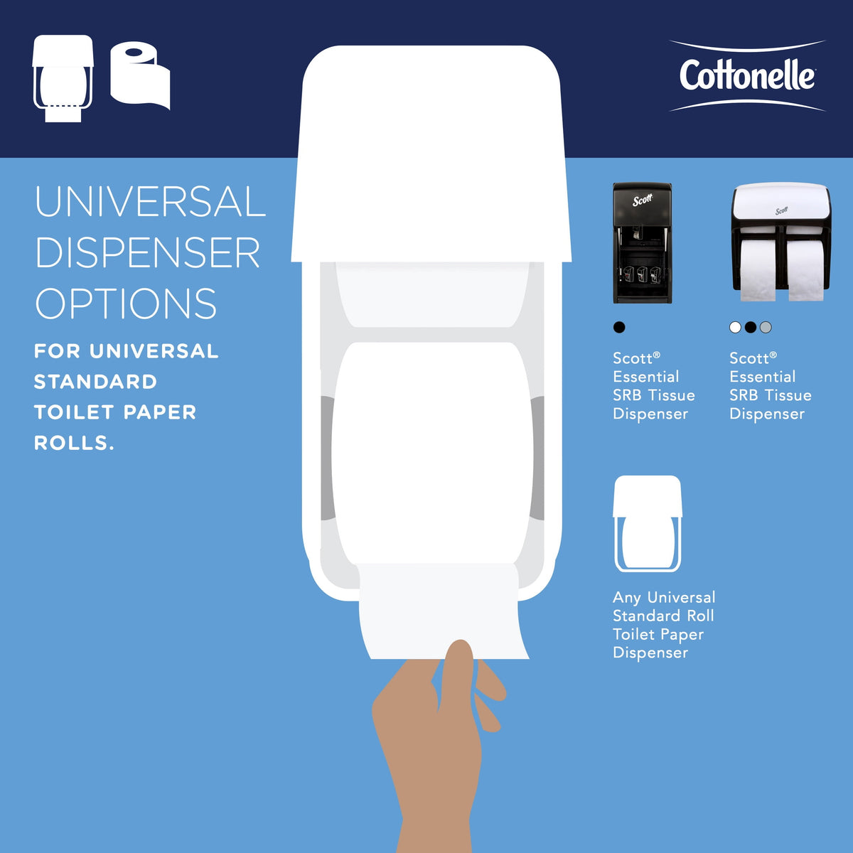 Cottonelle Professional Standard Roll Toilet Paper, Bulk (17713), 2-Ply, White (60 Rolls of 451 Sheets, 27,060 Sheet Total)