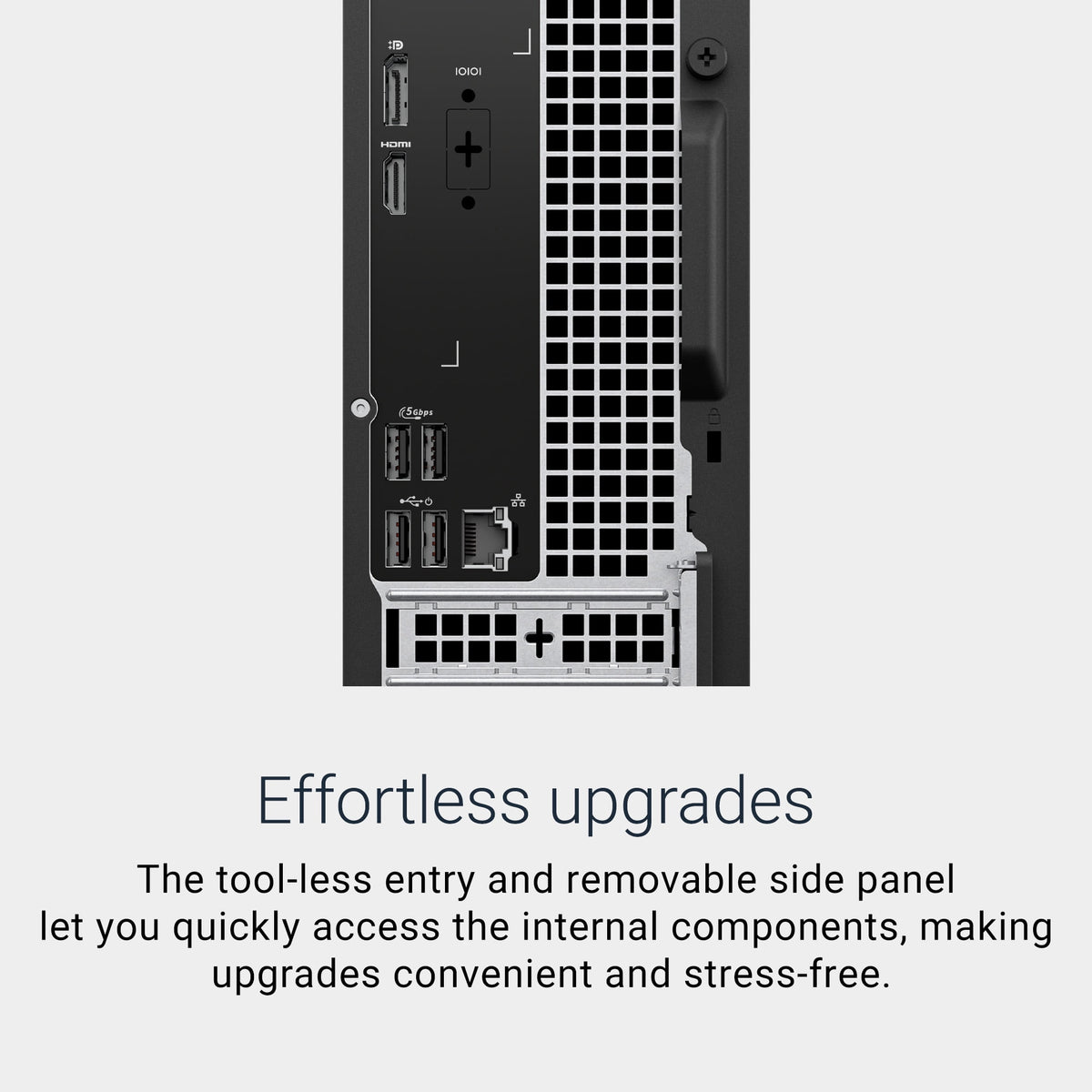 Dell Slim Desktop ECS1250 - Intel Core Ultra 7-265 Processor, Intel UHD Graphics, 16GB DDR5 5600MT/s Memory, 512GB M.2 SSD