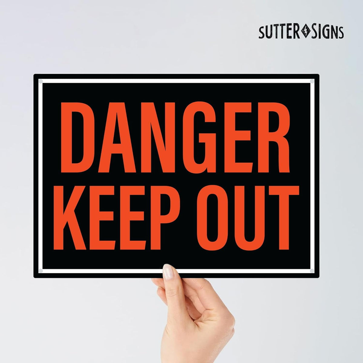 Danger Keep Out Sign | Private Property No Trespassing Keep Out Sign, 10x14 Inch Rust-free Aluminum