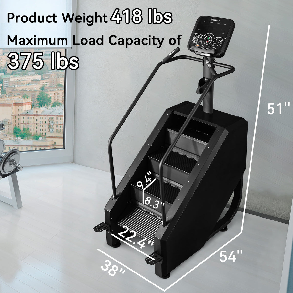 BalanceFrom Stair Climber Commercial Grade Stair Stepper Machine for Cardio and Lower Body Workouts