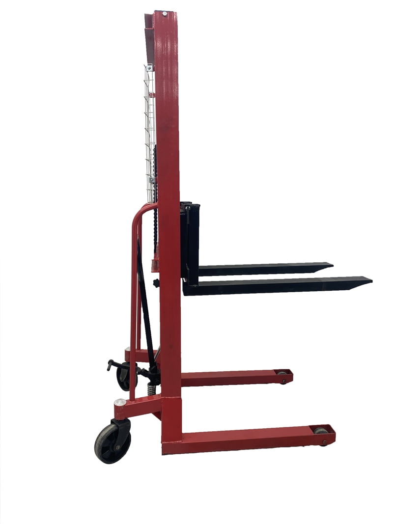 INTSUPERMAI Hand Pallet Truck Stacker Hydraulic Manual Forklifts 2200lbs Capacity 63" Lift Height