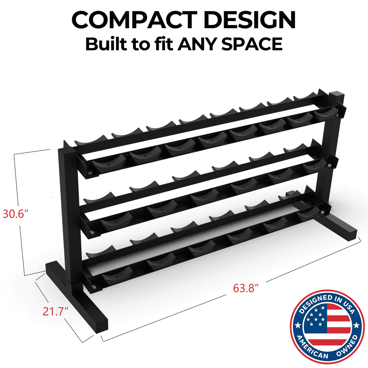 Urethane Dumbbell Set with Rack, 5-50 LB, 10 Pair of Commercial Grade Rubber Encased Dumbbells Set for Home Gym & Commercial Fitness, Durable Strength Training Weights with Storage Rack
