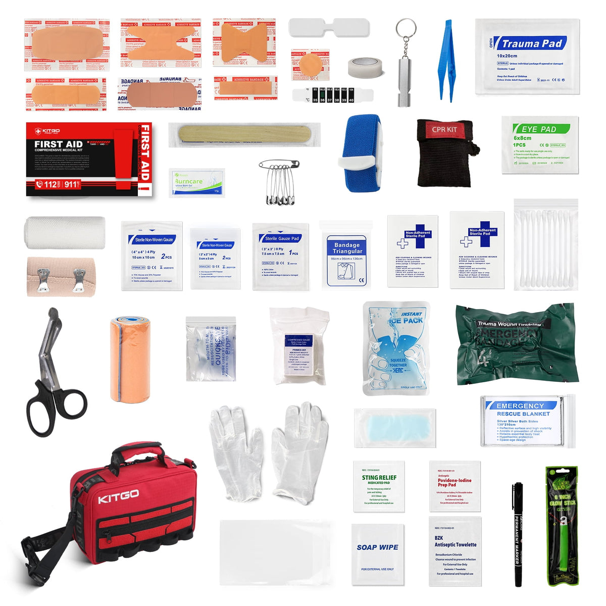 Kitgo First Aid Kit,426PCS, Detachable Multi-Purpose EmergencyMedical Kit for Home